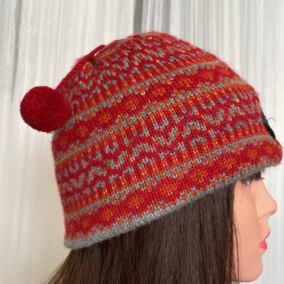 Merkley headgear vail bright multi colour red orange yellow grey! beanie/hat - Picture 2 of 16